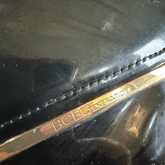 BCBG Generation Oversized Envelope Bag Clutch Black - Picture 3 of 11